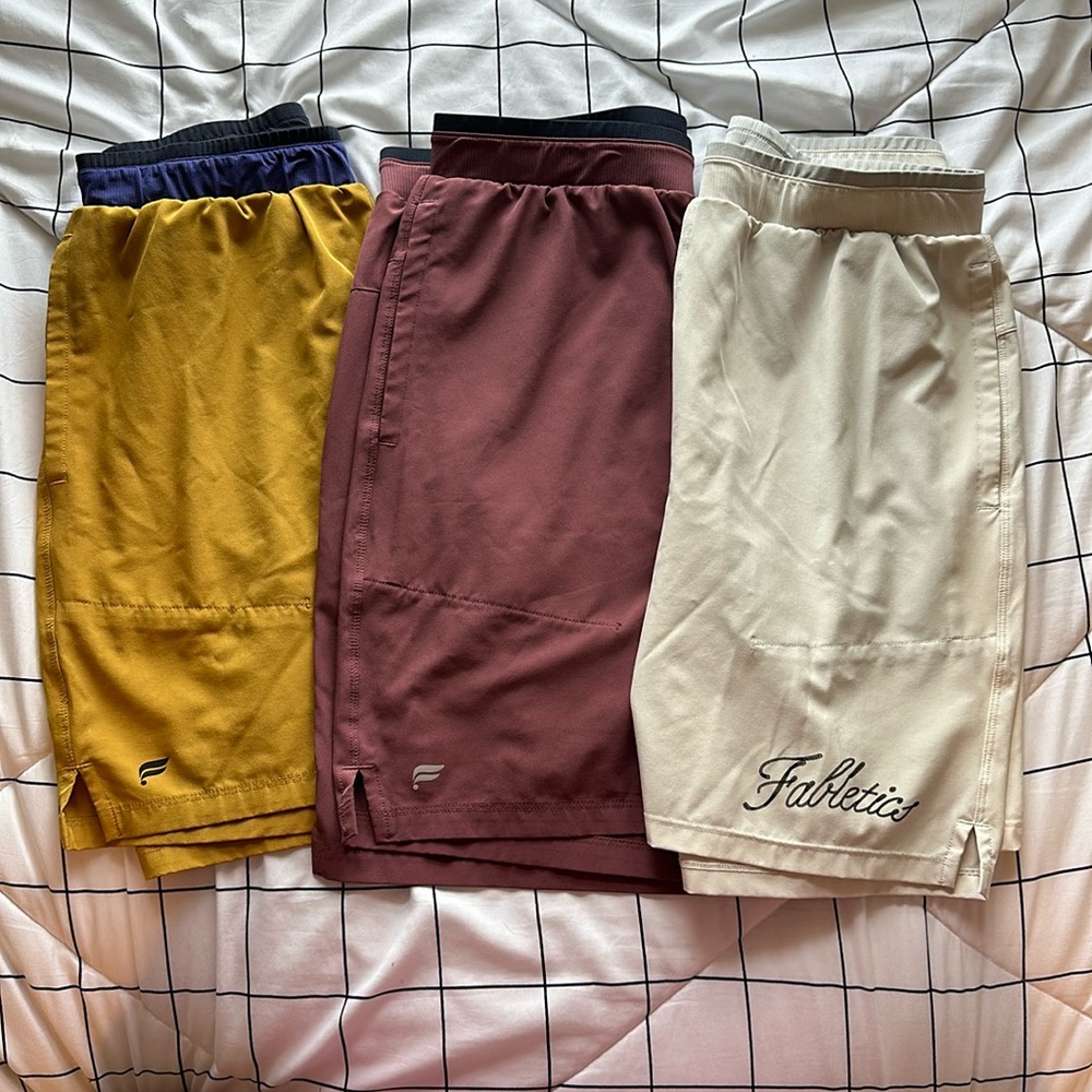 Men’s Fabletics Gym Short Bundle | Size Large